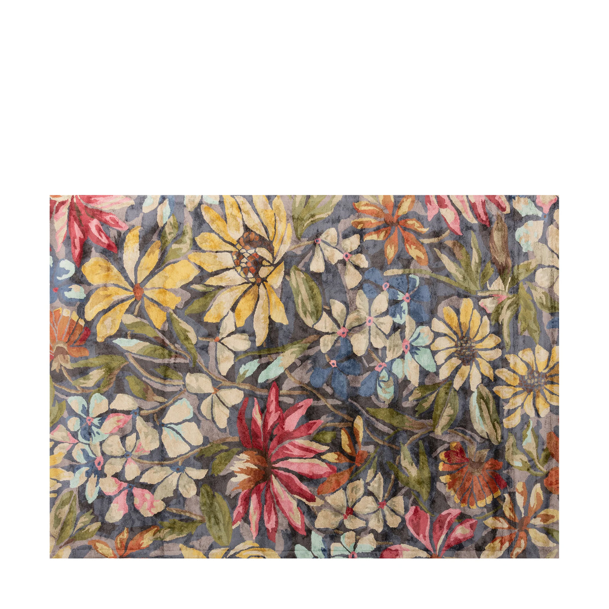 Botanical Multicolor, Floral Living Room Carpet, Hand-Tufted Viscose 8x11 Area Rug